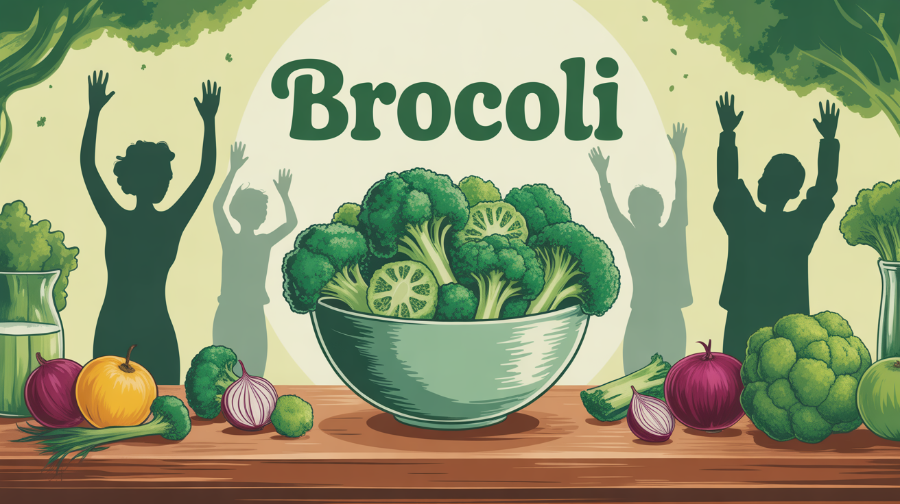 bol de brocolis sur table ambiance dynamique