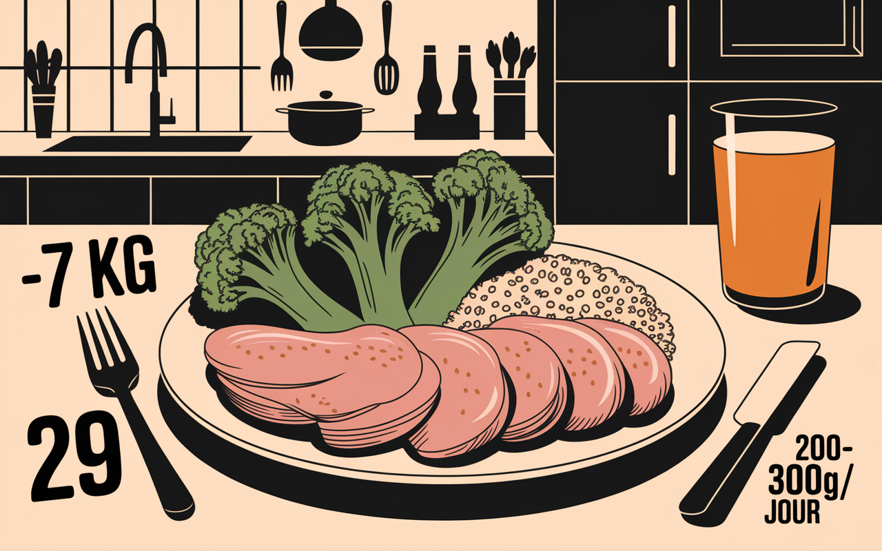 assiette brocolis poulet cereales programme minceur