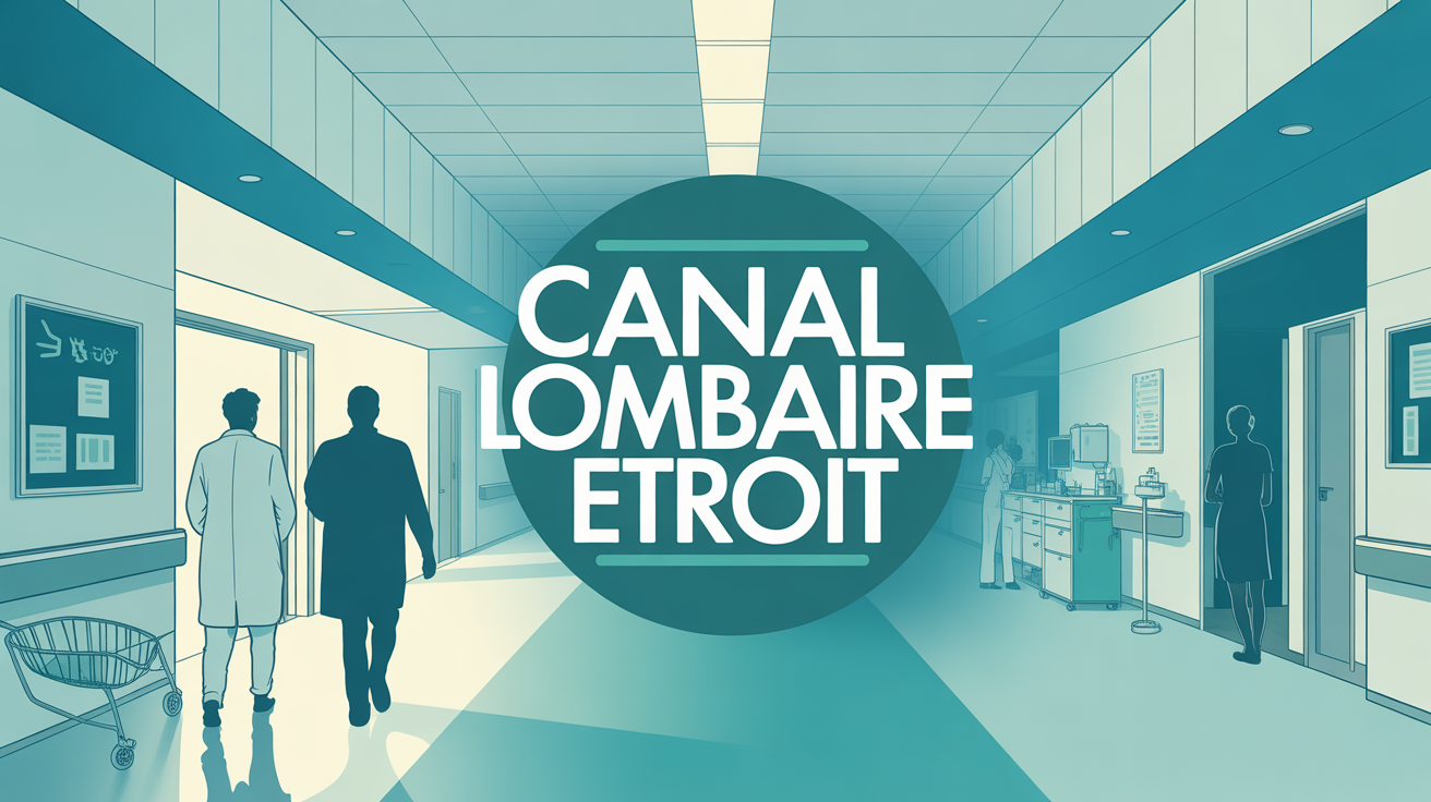 hôpital moderne canal lombaire etroit équipe médicale patient