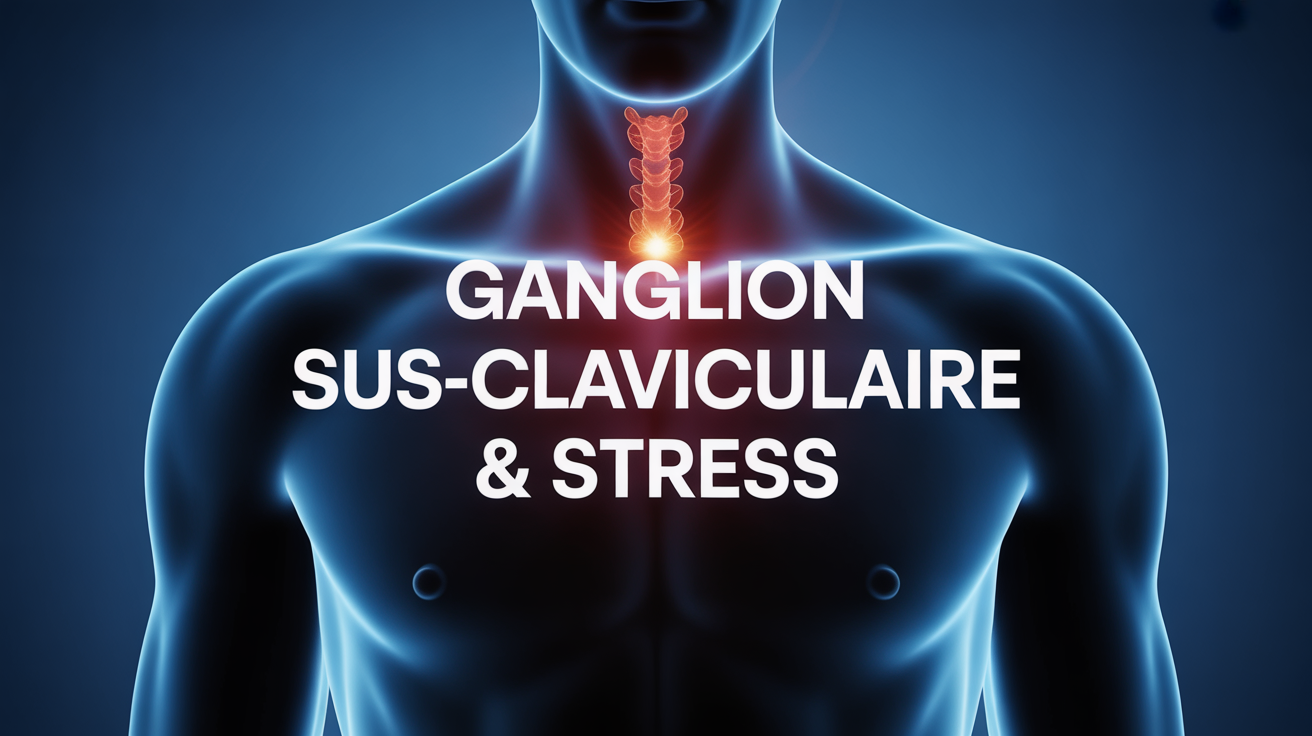 ganglion sus claviculaire et stress illustration rassurante