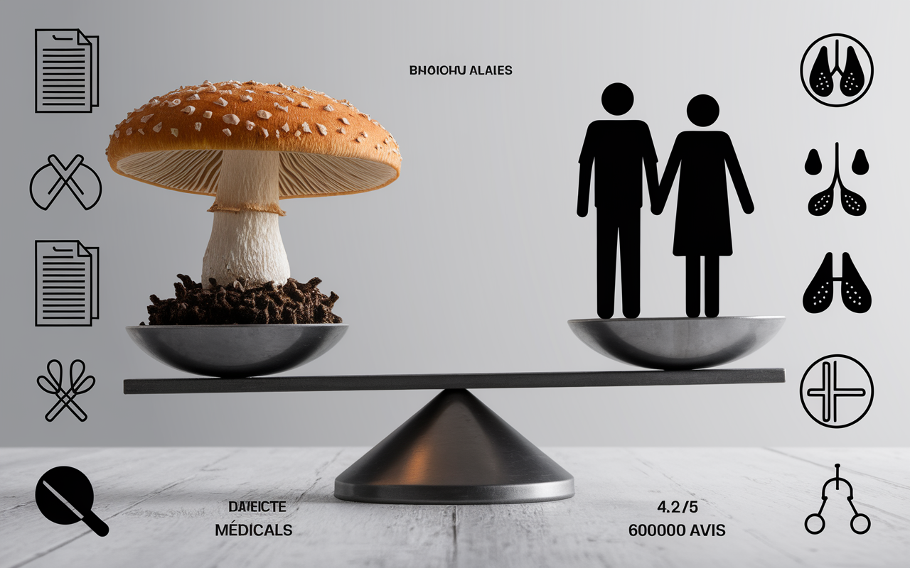 avis medical lignosus balance champignon pictogrammes respiration