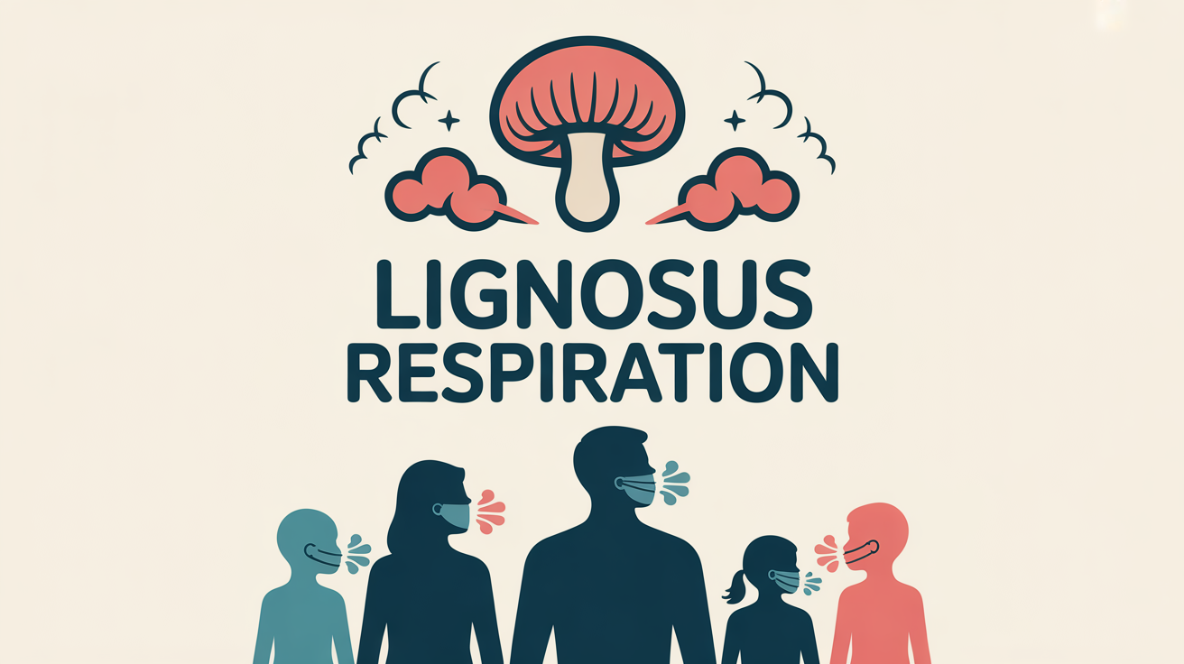 image stylisee champignon lignosus respiration enfants adultes