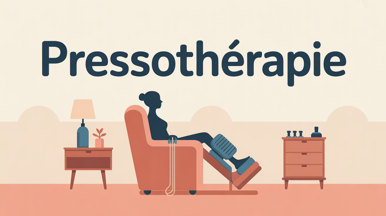 Illustration cabinet pressotherapie bien etre ambiance detente