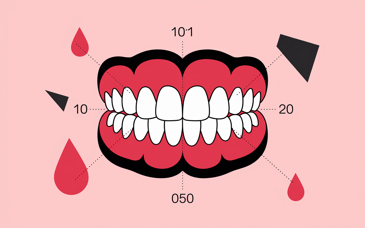 Schéma types fracture dent cassée zones colorées