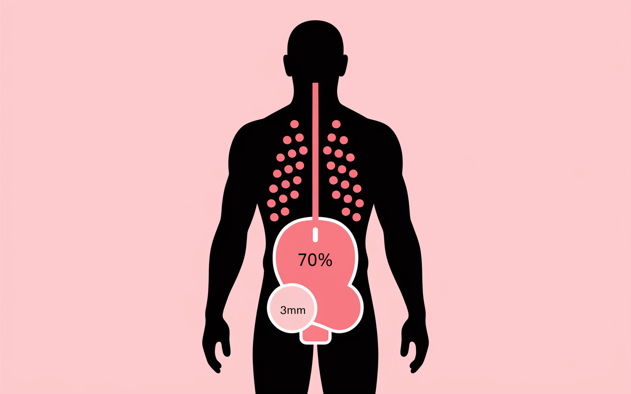 Schéma symptômes et urines rosées après sonde JJ