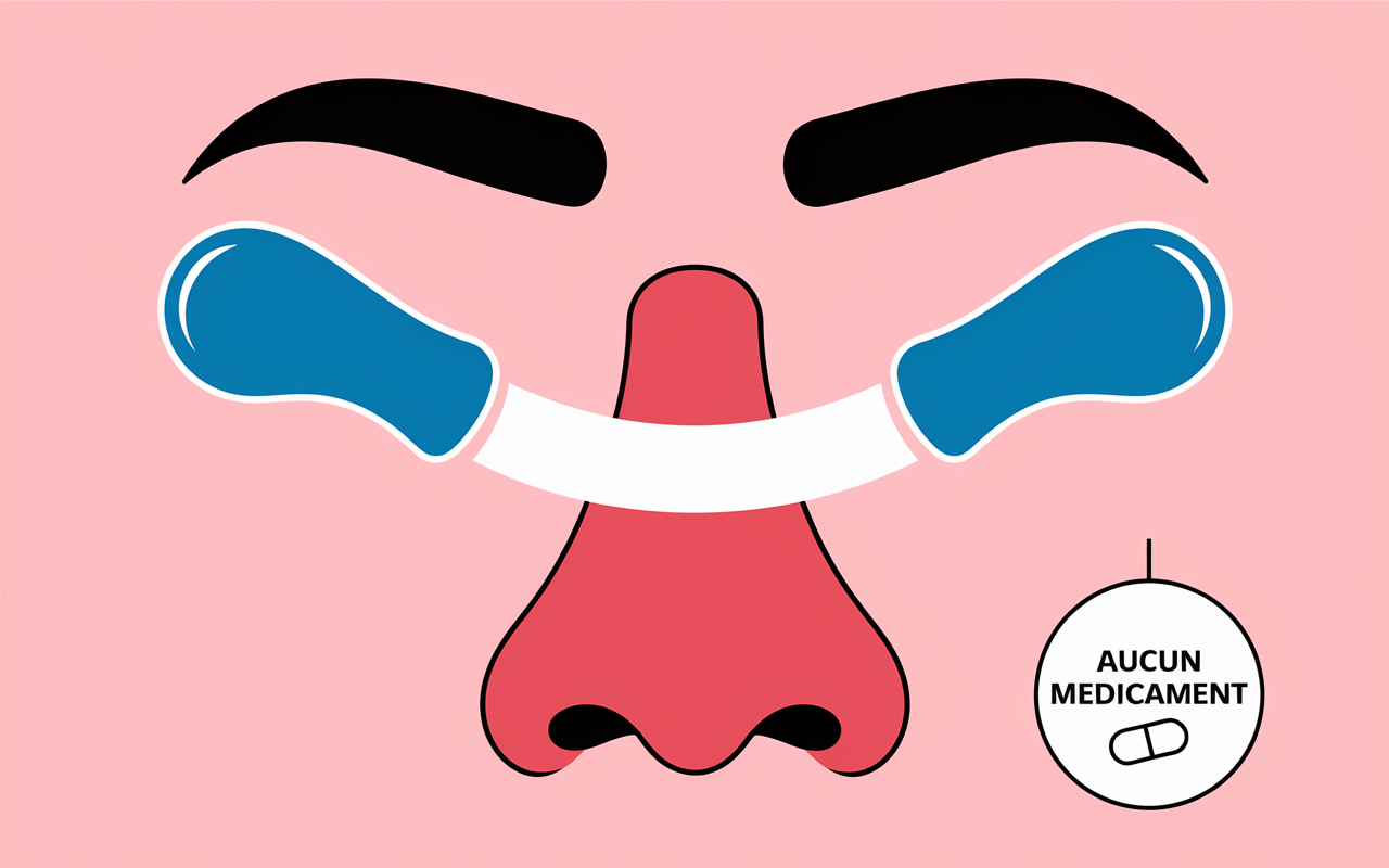 Bandelette nasale ouverture narines action sans medicament