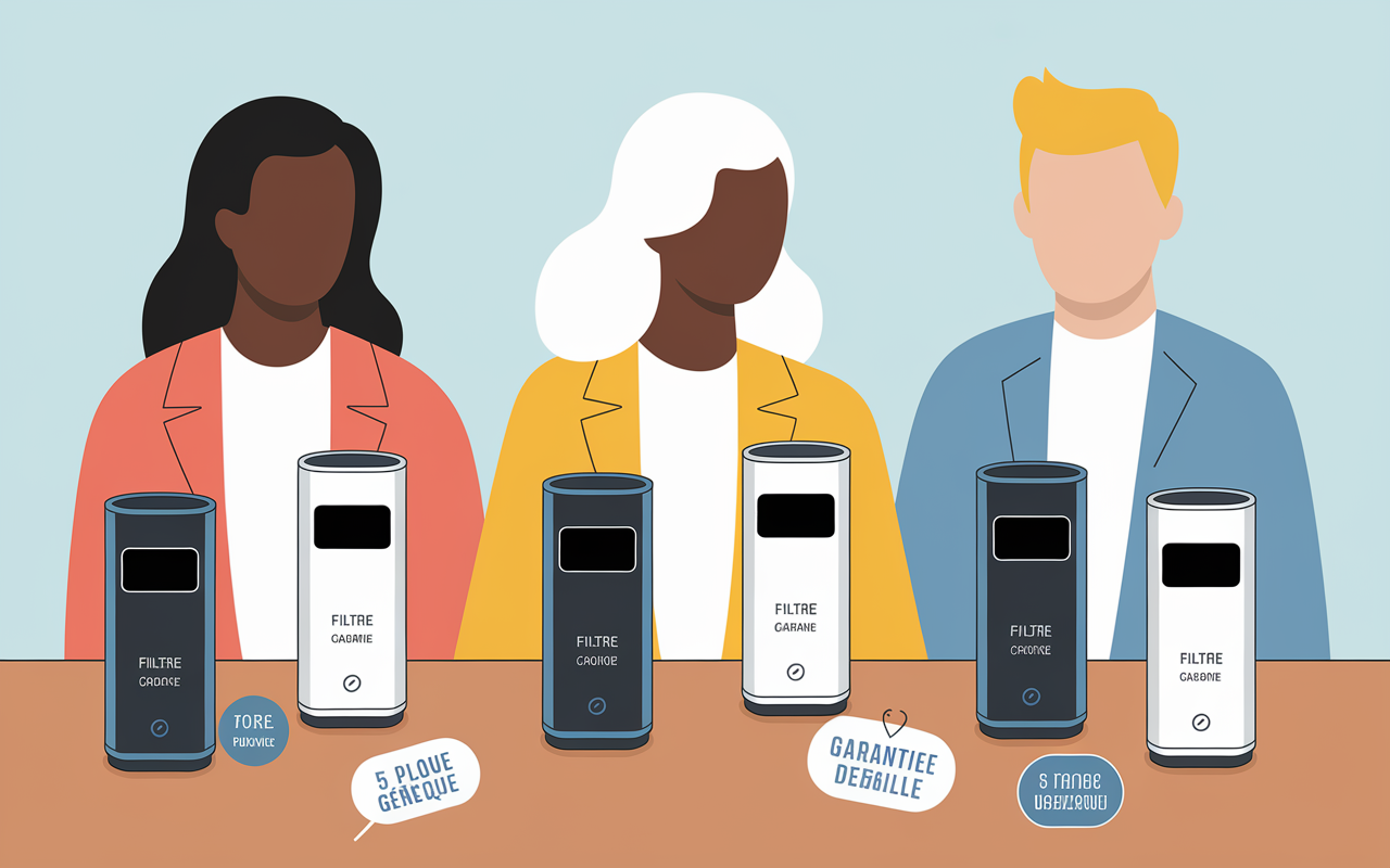 Comparatif appareils ioniseur d'eau en boutique