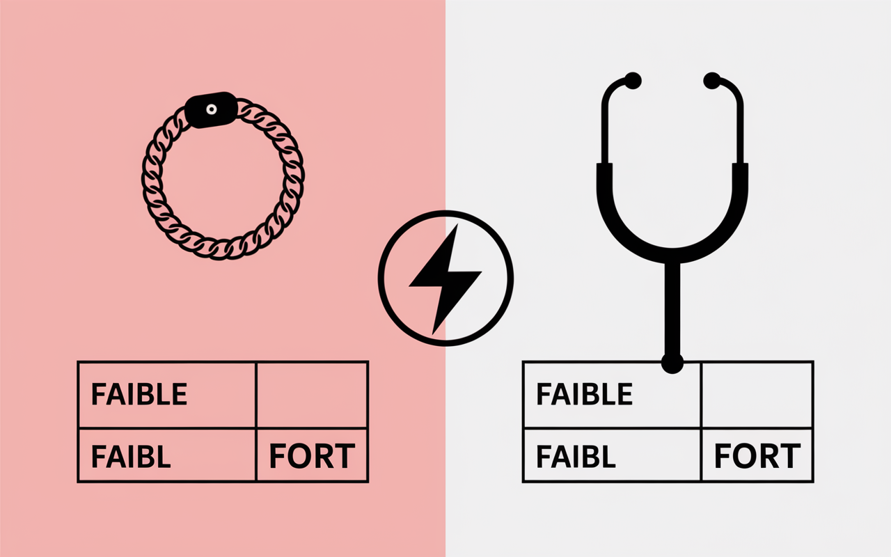 comparatif puissance bracelet ultrason perte de poids traitement pro