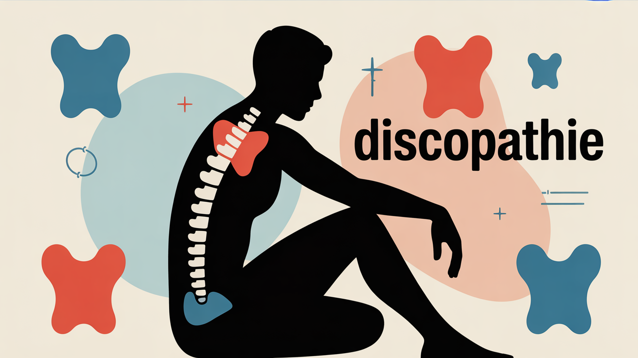 Silhouette douleur discopathie lombaire arrêt