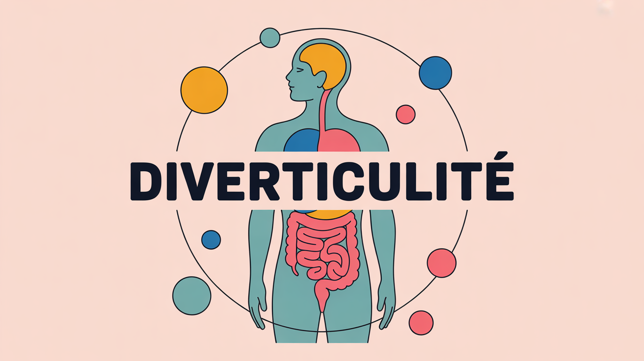 illustration diverticulite colon et santé émotions