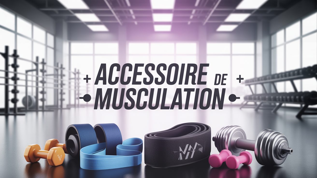 Accessoires musculation ceinture sangles bandes magnésie gros plan