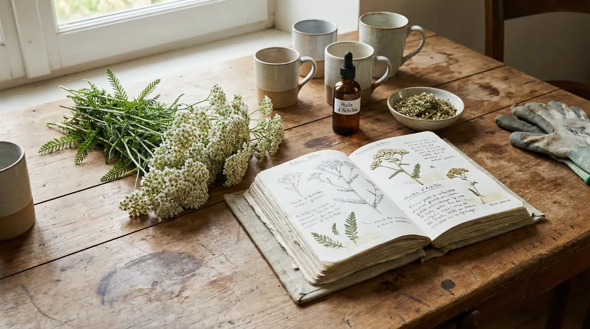 achillee millefeuille et accessoires phytotherapie