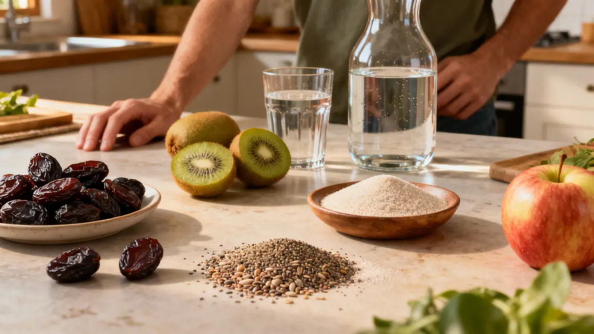 Fruits fibres eau pour prévenir la constipation