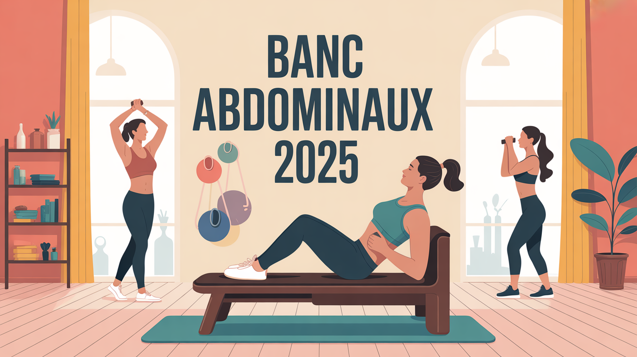 Banc abdominaux 2025, salon lumineux, exercice fitness