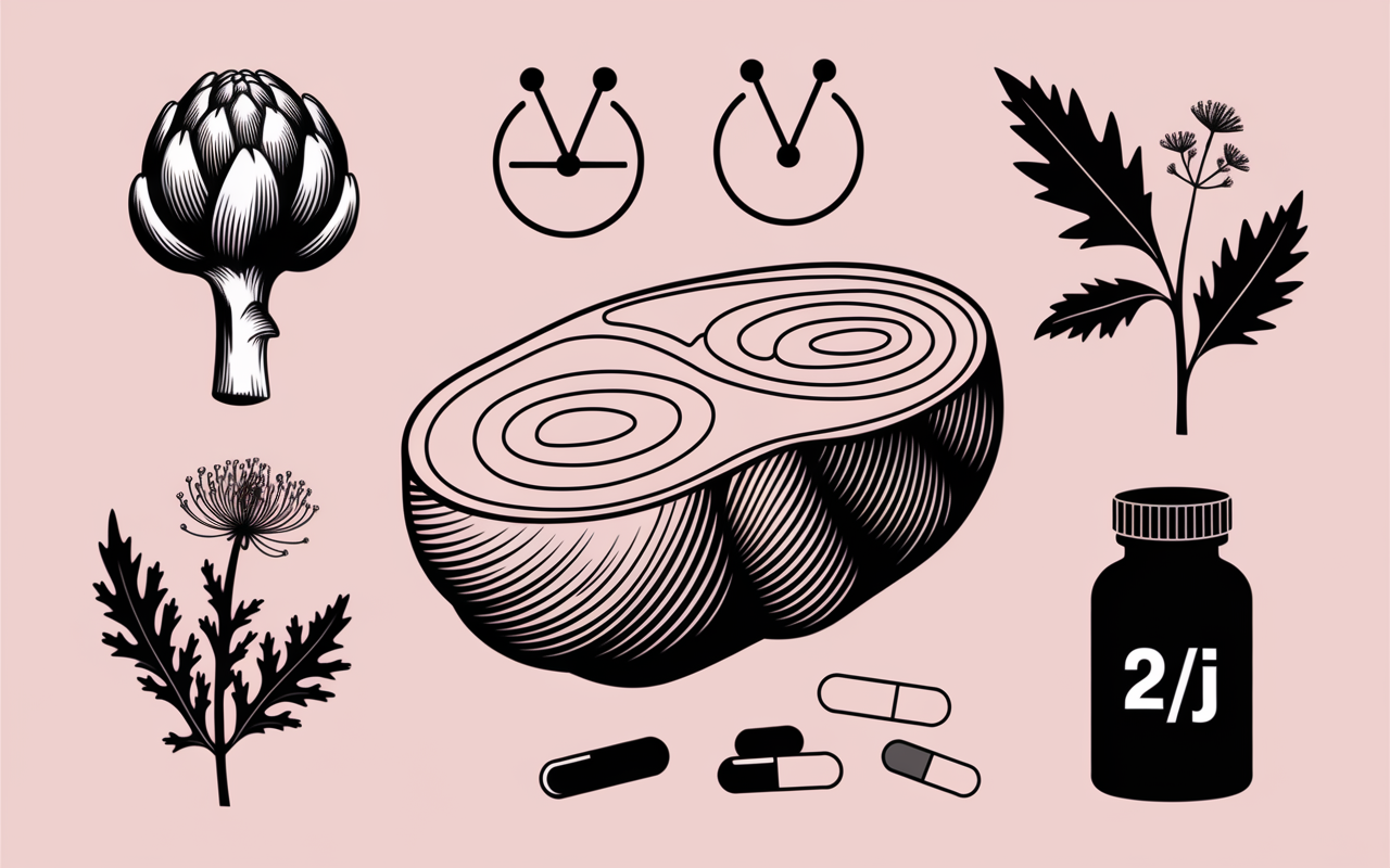 schema detox hepatique foie plantes gélules