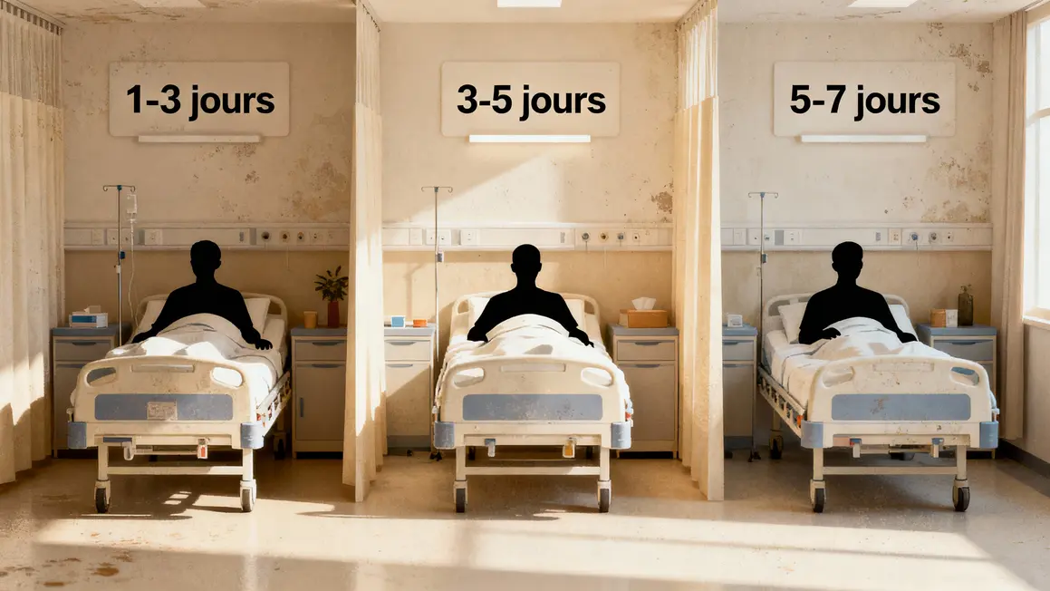 Graphique duree hospitalisation canal lombaire etroit