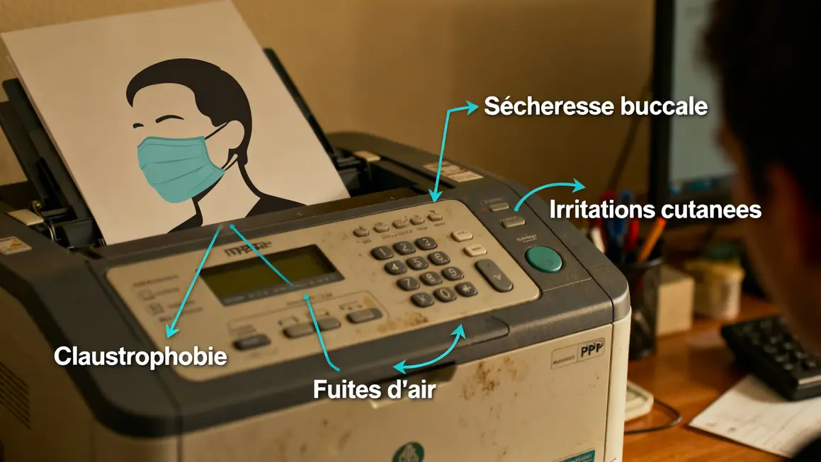 diagramme effets secondaires machine PPC apnée du sommeil