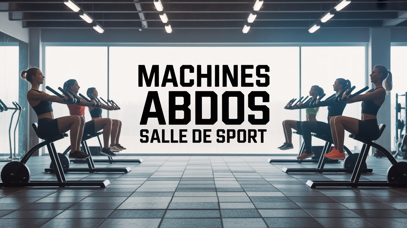machines abdos salle de sport modernes en action