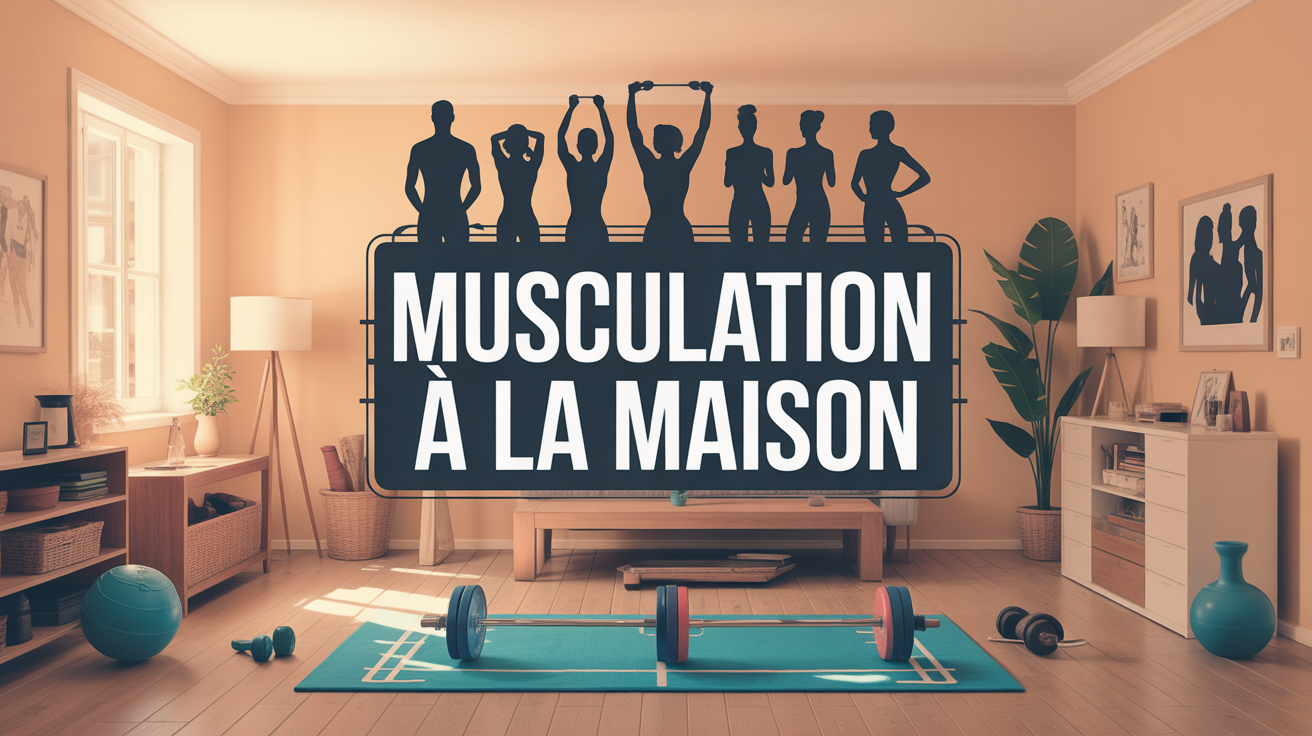musculation a la maison vue d'ensemble salon famille