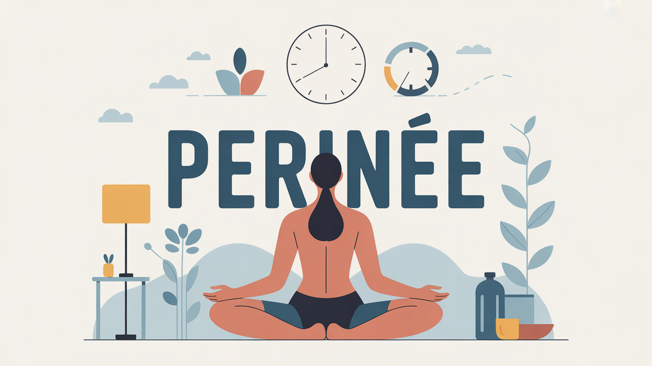 Illustration apaisante mobilisation perinee routine