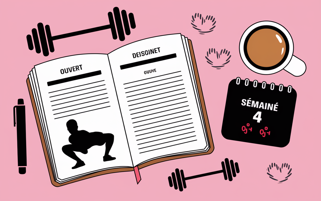 Tableau entrainement musculation debutant PR progression