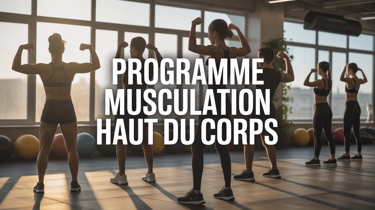 Programme musculation haut du corps illustration motivante