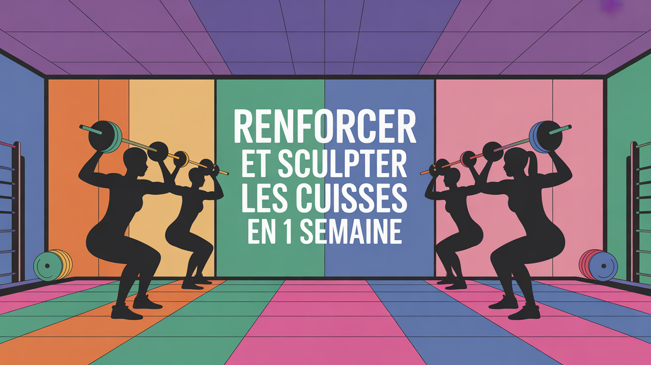 salle sport squats fentes renforcer sculpter cuisses