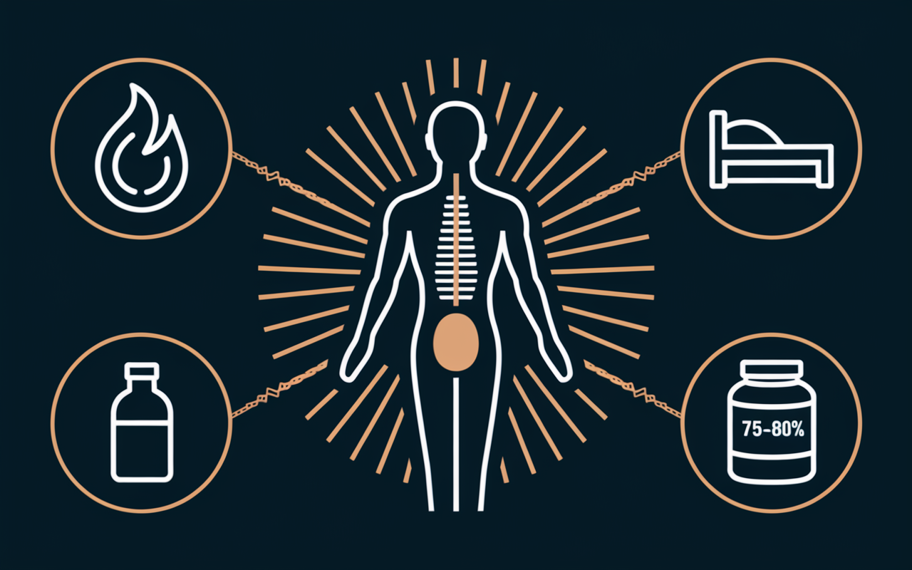 vue stylisee corps humain repères soulagement sonde jj