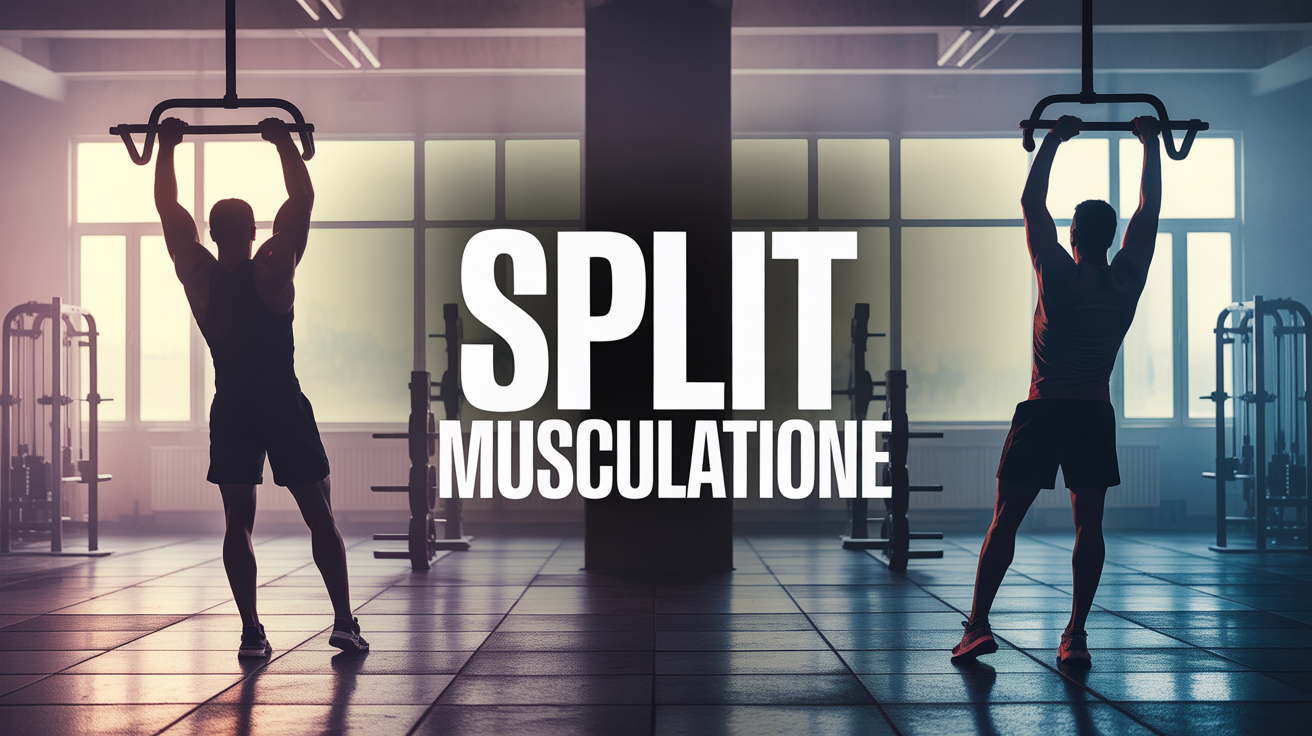 split musculation visuel salle de sport motivation
