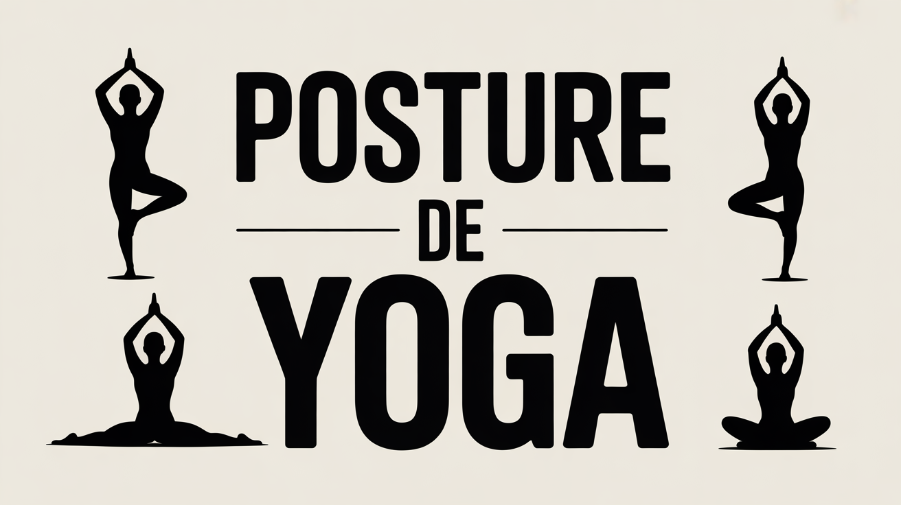 illustration tableau et postures yoga pour mots fléchés
