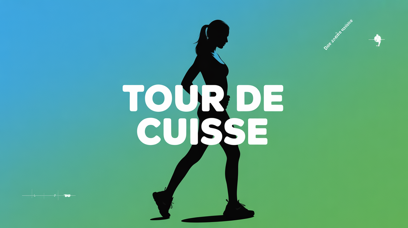 Silhouette femme, tour de cuisse et metre, ambiance positive