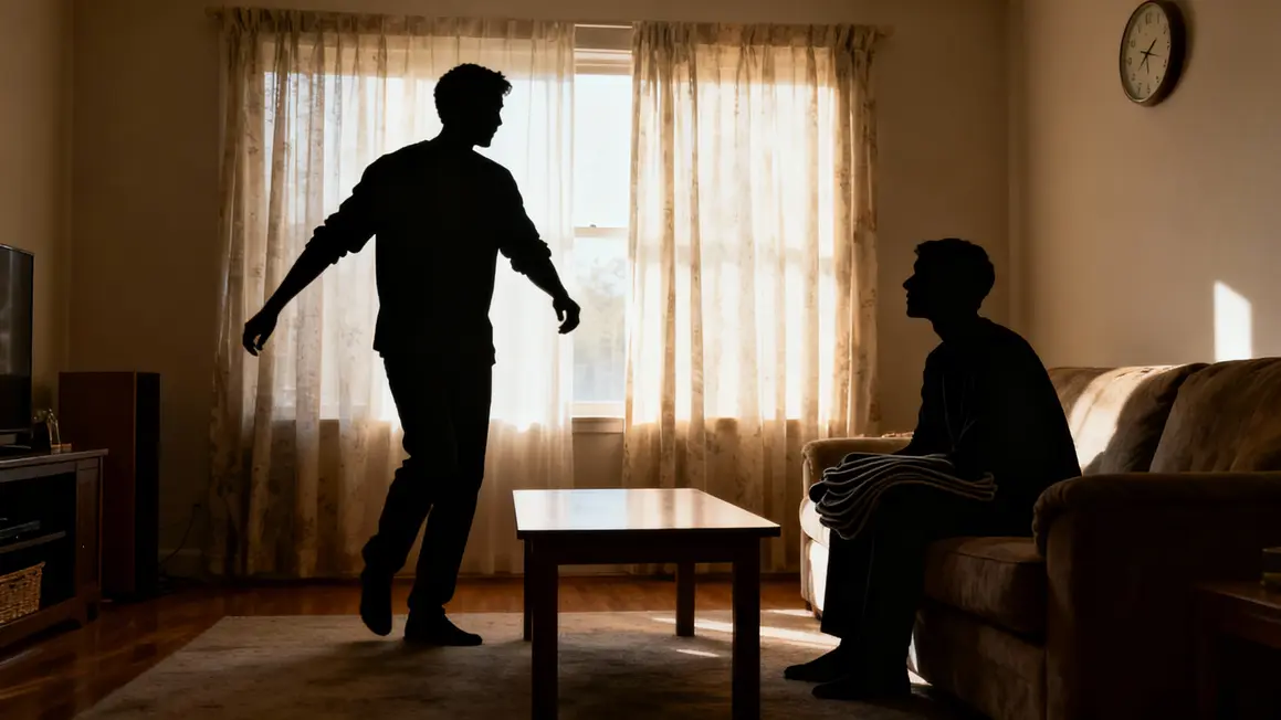 Deux silhouettes bipolarité famille contraste