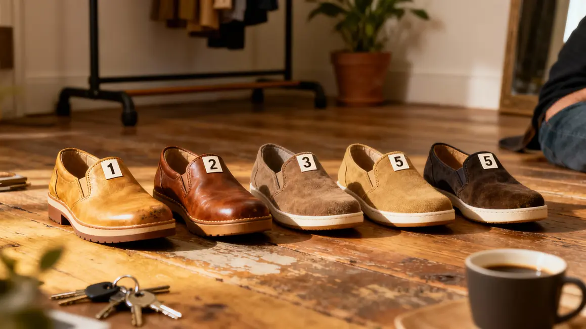 Cinq chaussures adaptées hallux valgus tableau