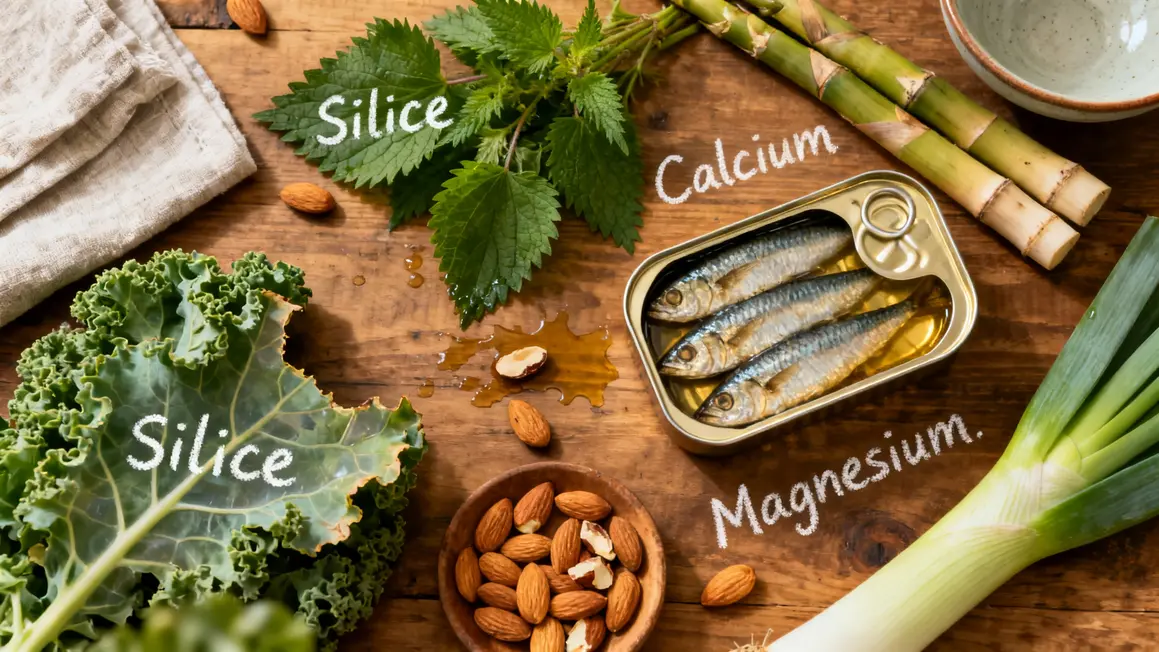 plantes et aliments riches en silice calcium magnesium pour os