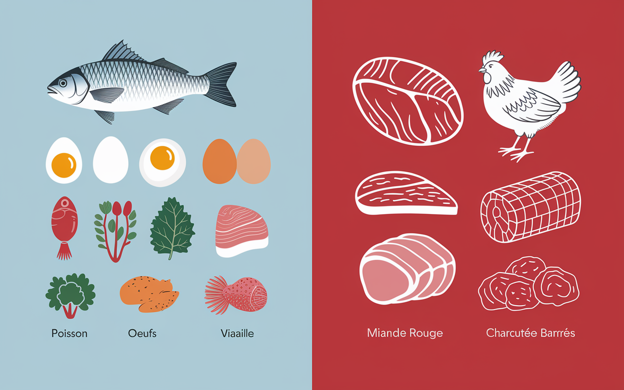 aliments autorises pour vegetarien qui mange du poisson