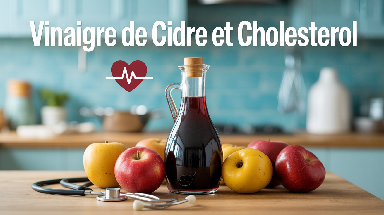 vinaigre de cidre pour le cholesterol coeur table pommes