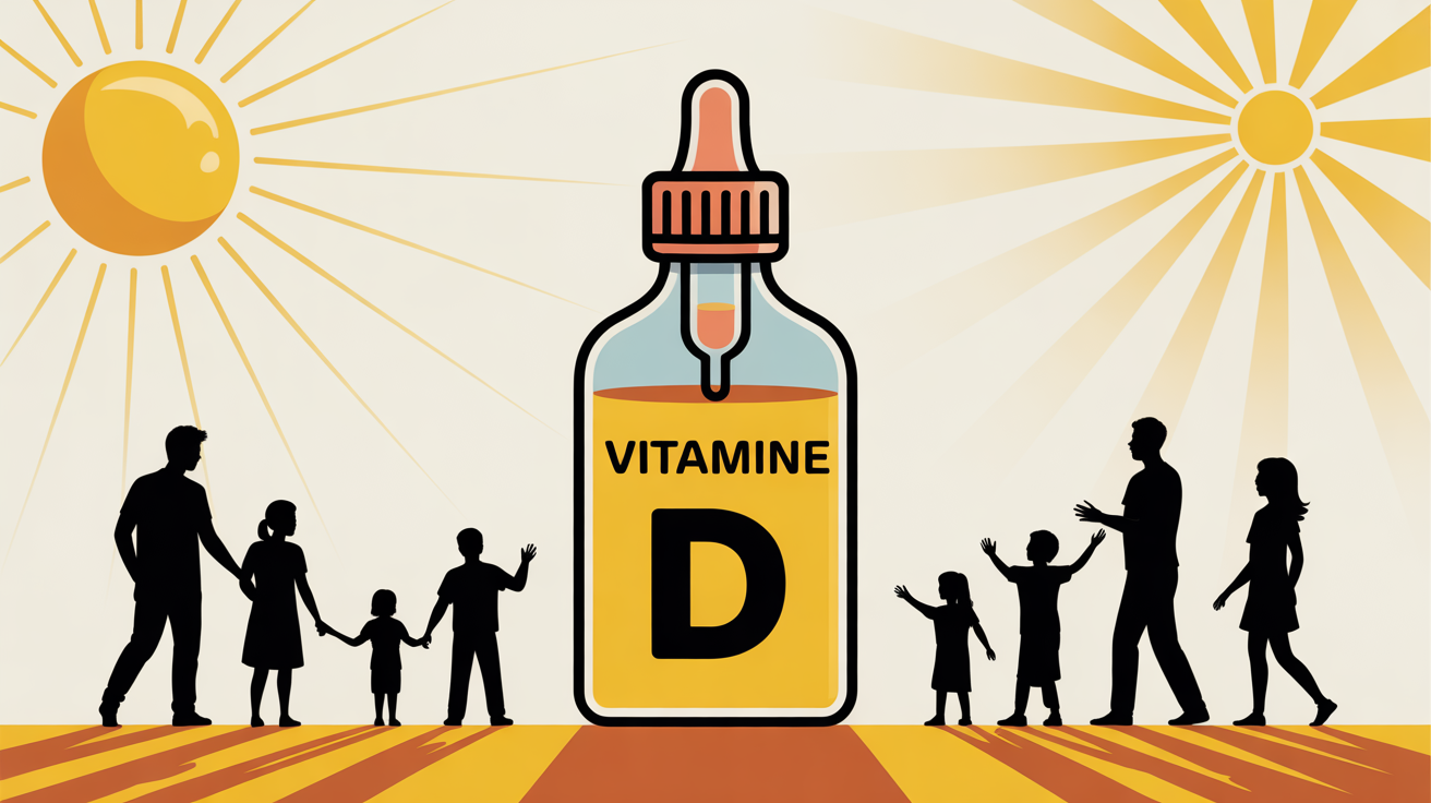 vitamine d en complement alimentaire illustration santé