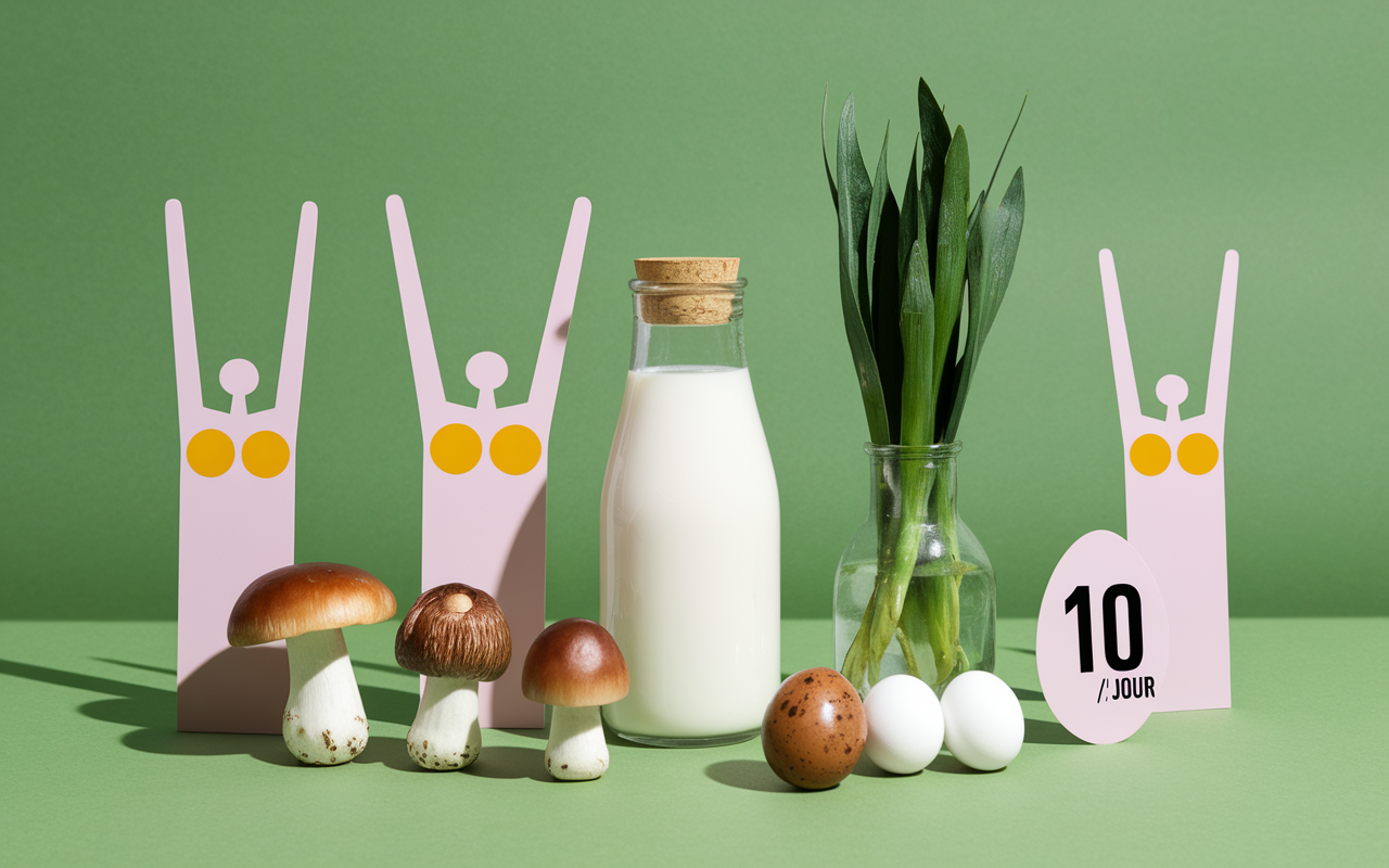 personnages au soleil vitamine d fruits secs aliments 10 ug