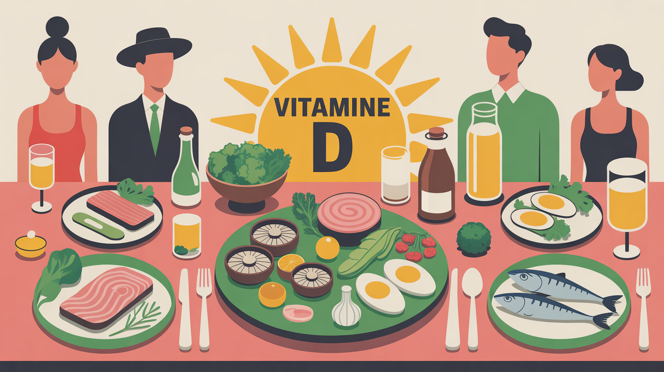 aliments vitamine d ou se trouve autour du soleil