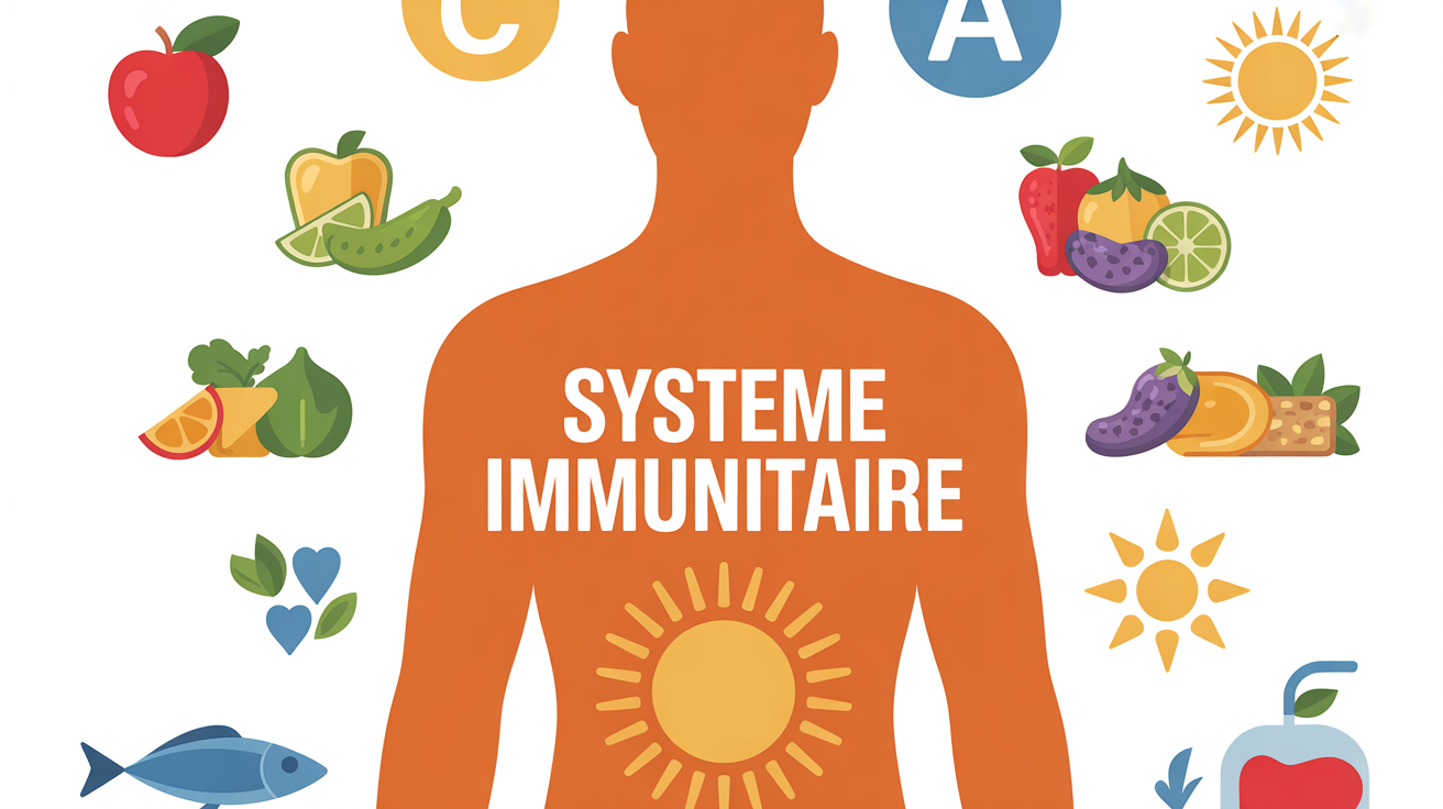 vitamines pour systeme immunitaire protection aliments sains