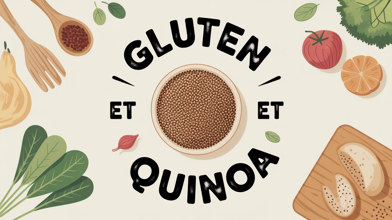 vue grand angle bol quinoa sain y a t il du gluten dans le quinoa