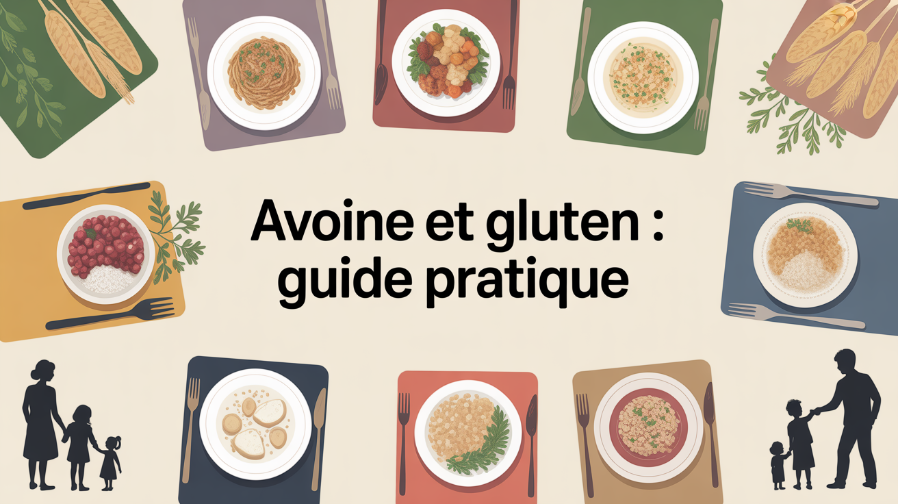 ya t il du gluten dans les flocon d avoine image table stylisee