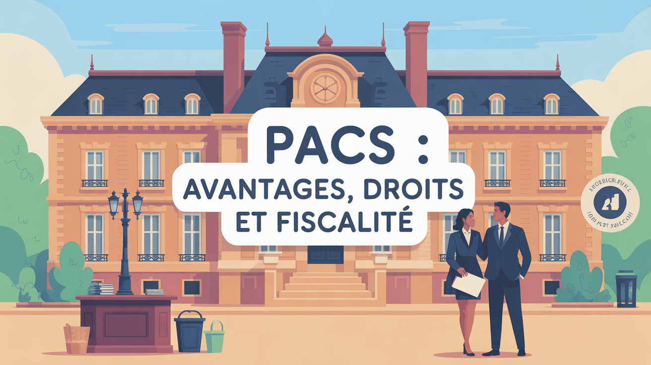 couple et mairie illustrant avantage du pacse