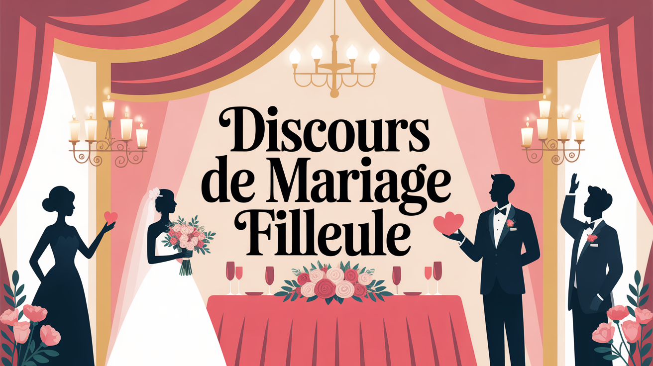 illustration salle festive discours pour mariage de ma filleule