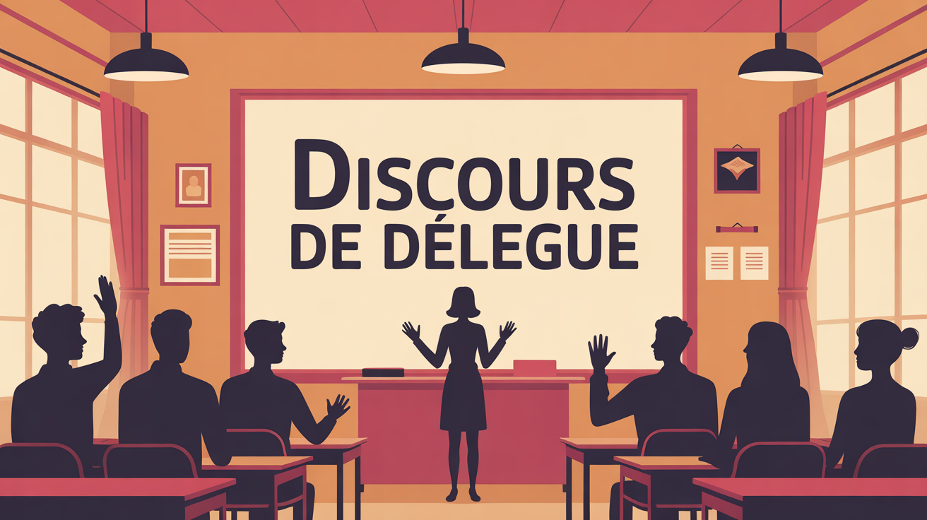 exemple de discours de délégué silhouettes élèves salle de classe