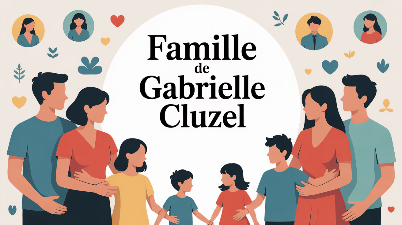 gabrielle cluzel son mariage famille illustration