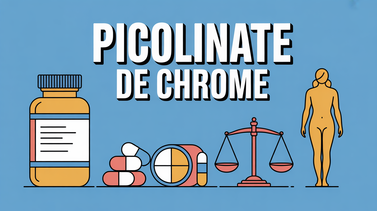 picolinate de chrome danger illustration flacon balance