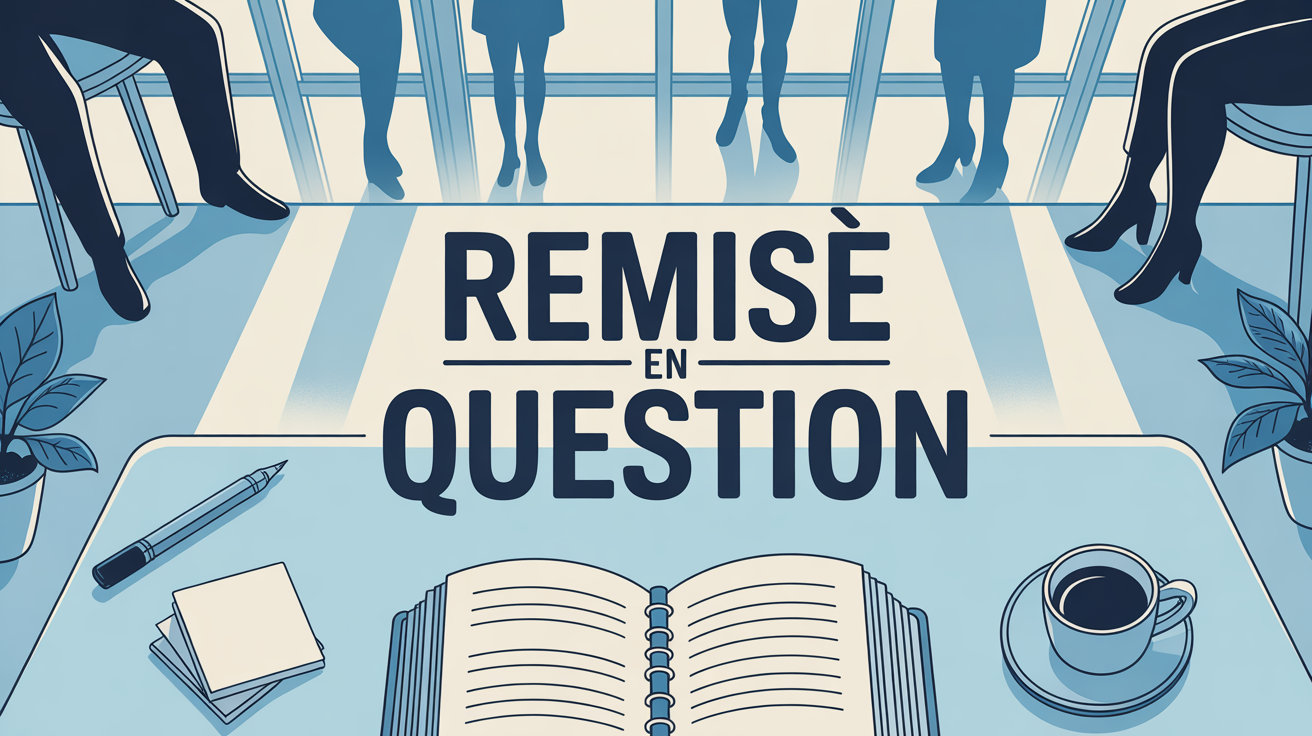 remise en question carnet table cafe