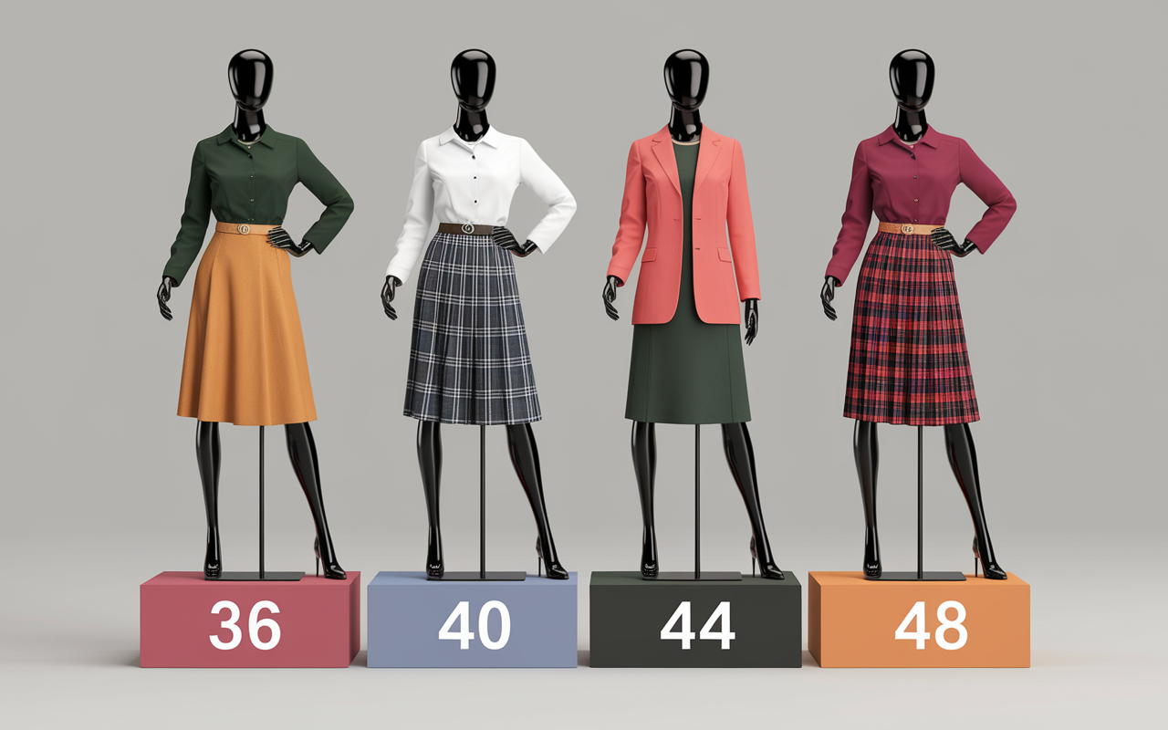 tenue pour le mariage civil sur mannequins tailles différentes