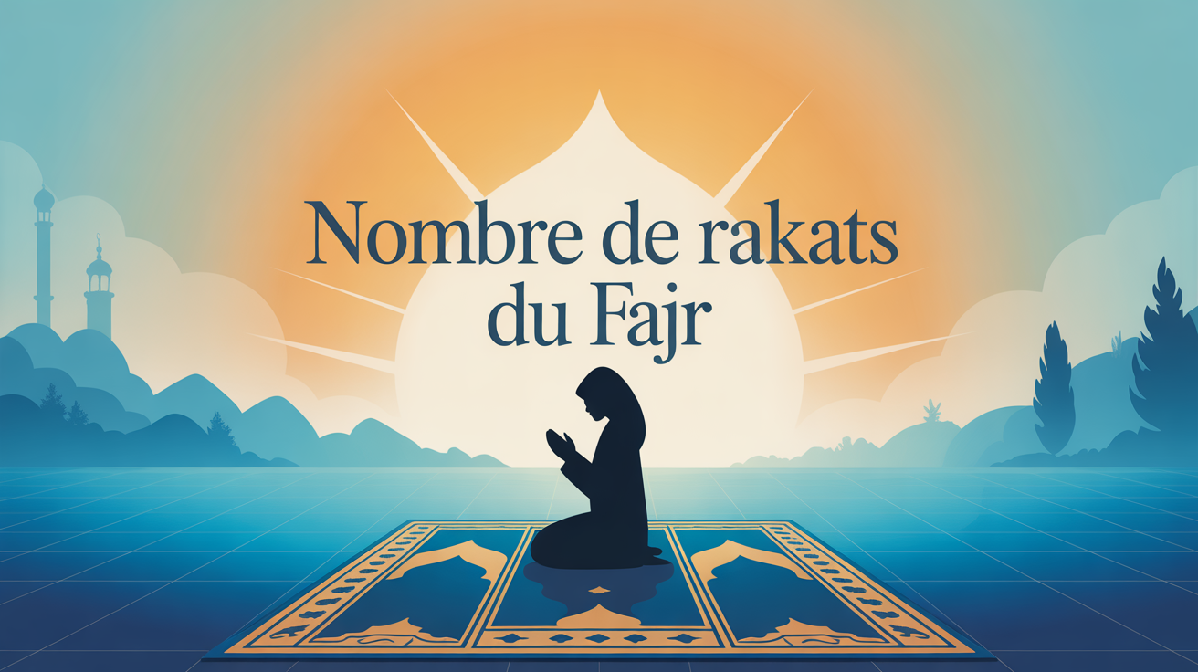 image combien de rakat fajr tapis prière aube